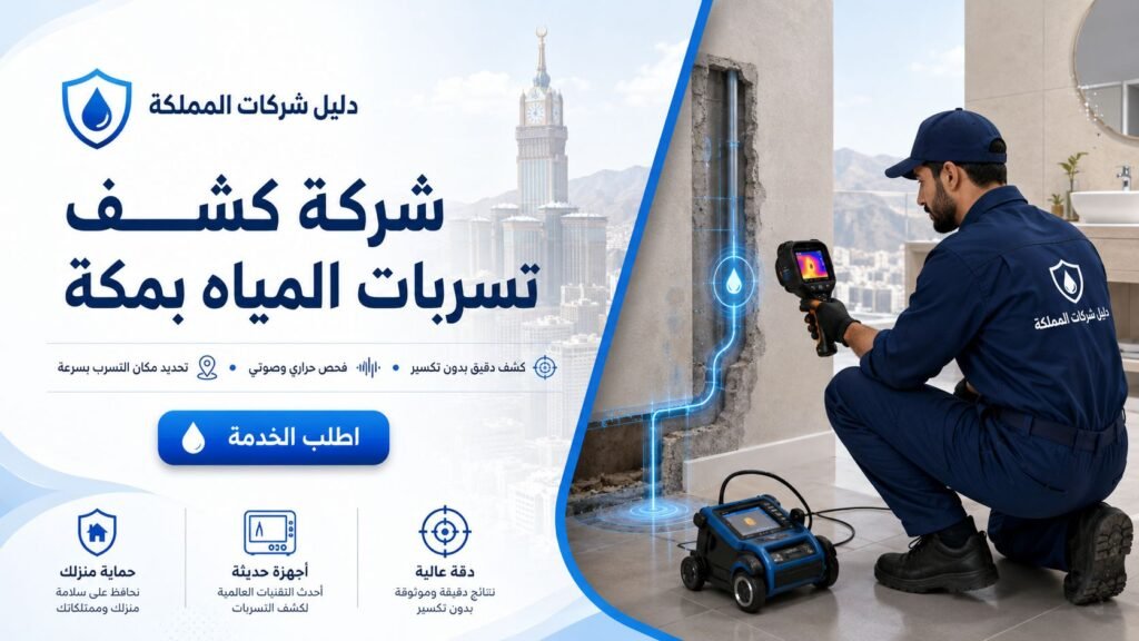 كشف تسربات المياه بمكة