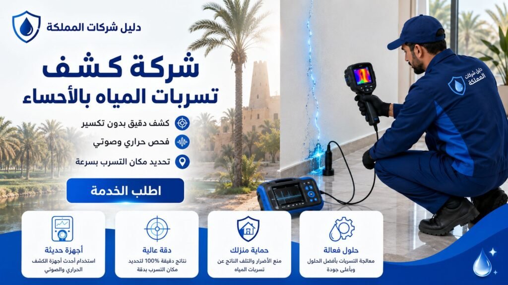 كشف تسربات المياه بالاحساء