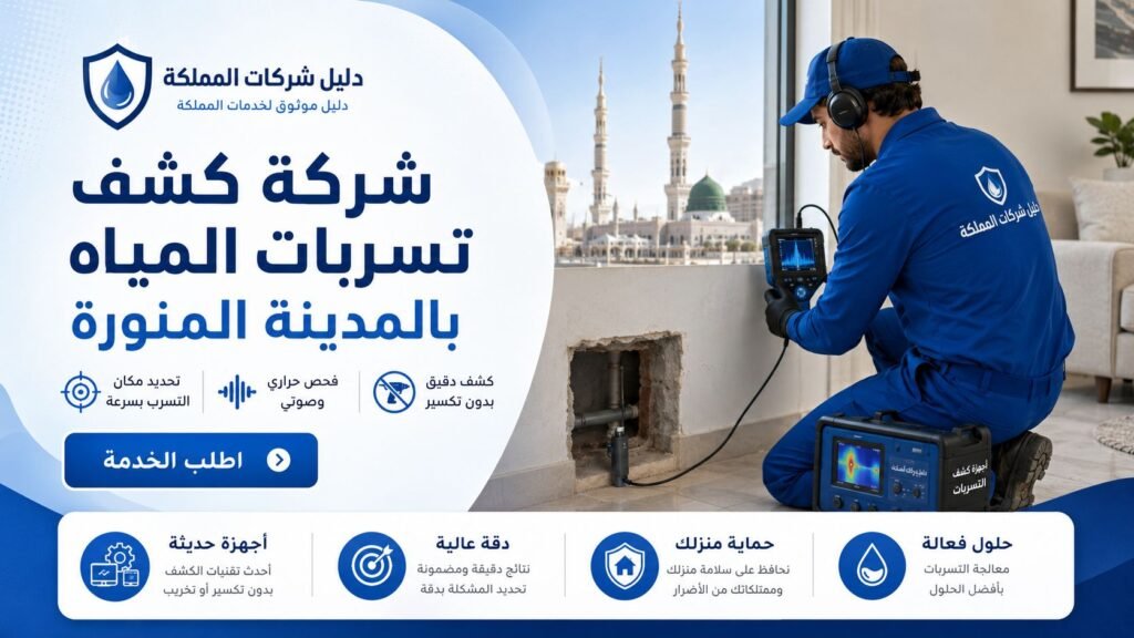 كشف تسربات المياه بالمدينة المنورة